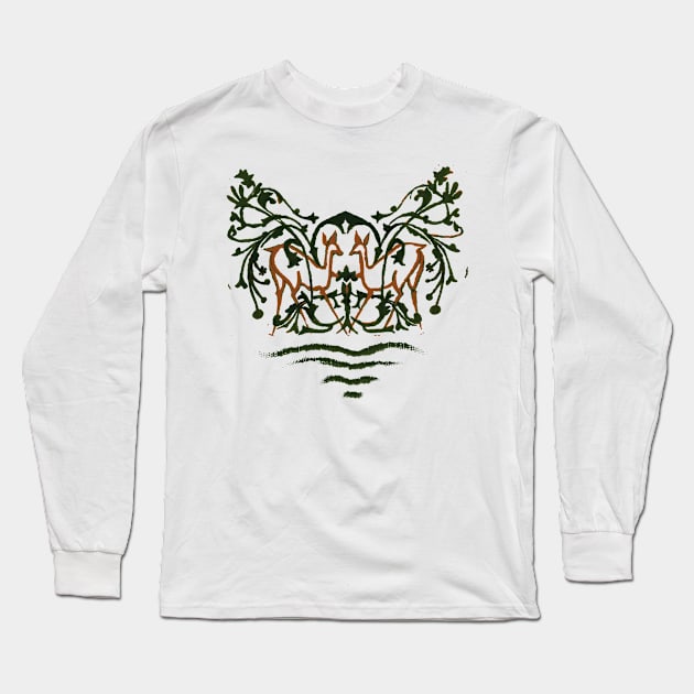 handmade indic pattern Long Sleeve T-Shirt by HurdyGurdy